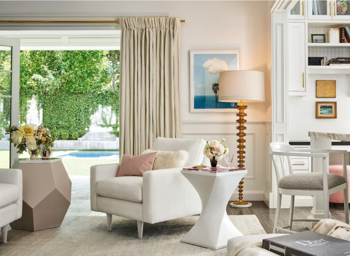Coastal living room design