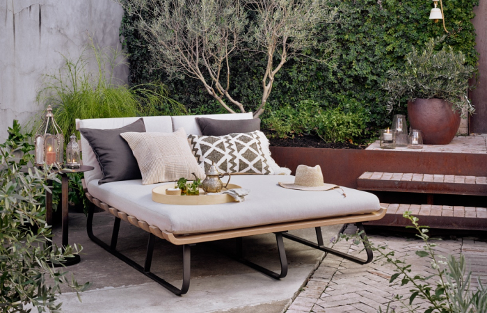 Organic Modern Outdoor Double Daybed