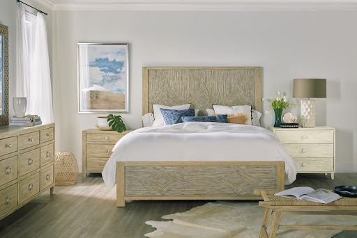 Bedroom With Furniture Layout Of A Bedroom With Furniture, Drawers and Seats