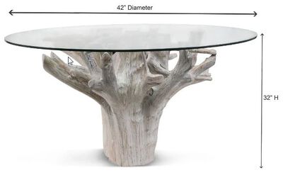 DINING TABLE W/ GLASS KIT