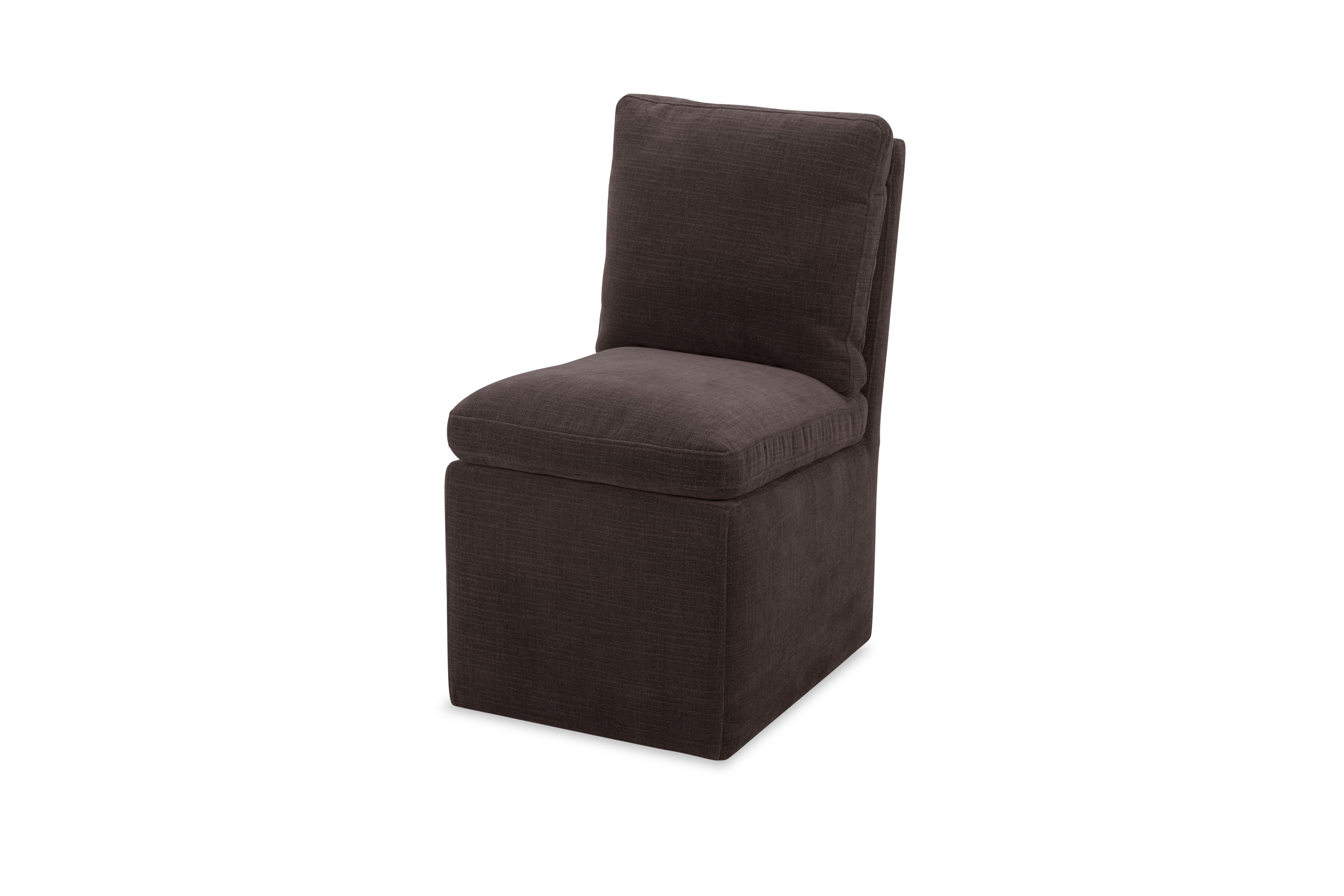 DESOTO CASTER ARMLESS CHAIR