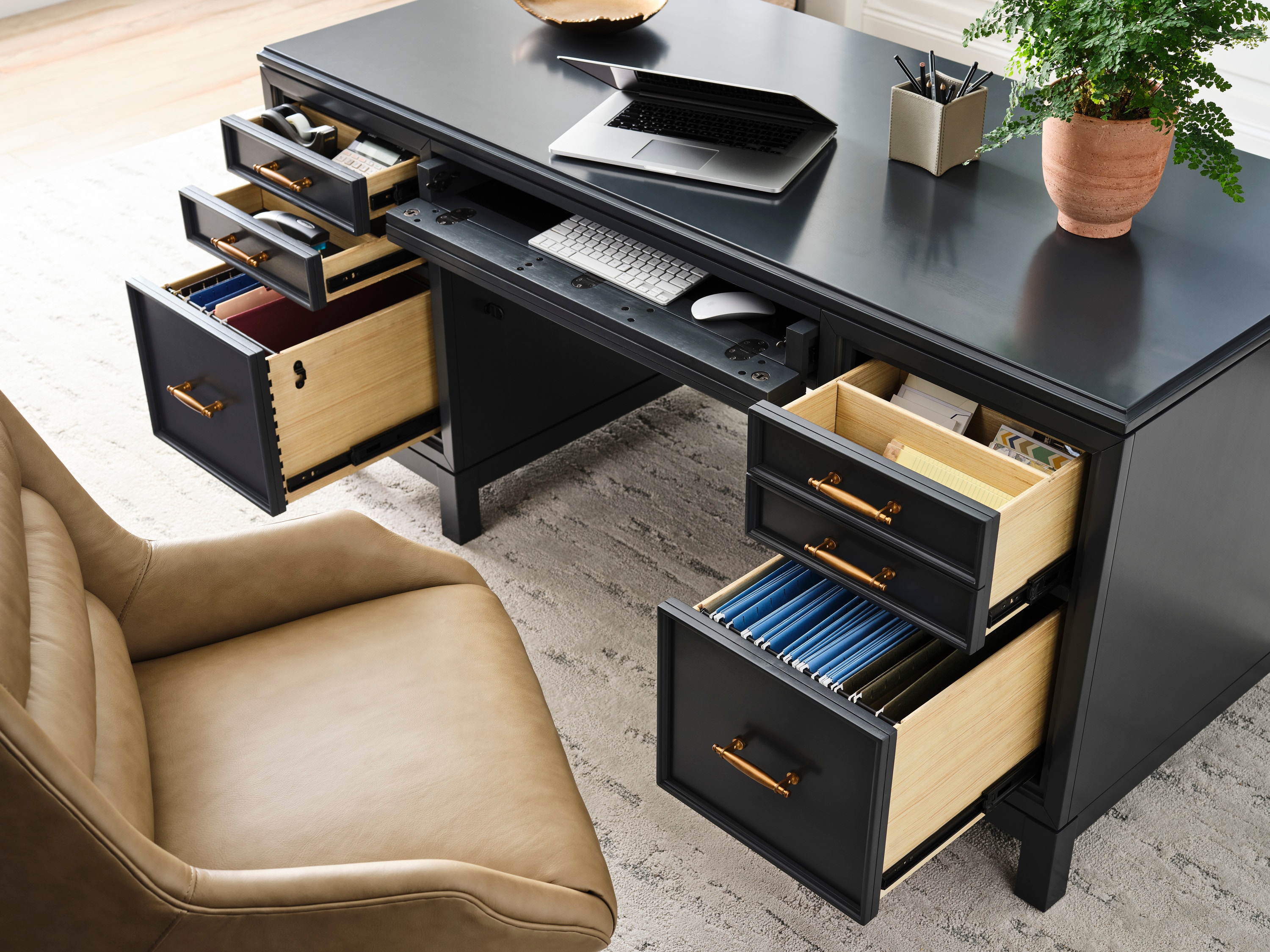ALEXANDER 66" EXECUTIVE DESK